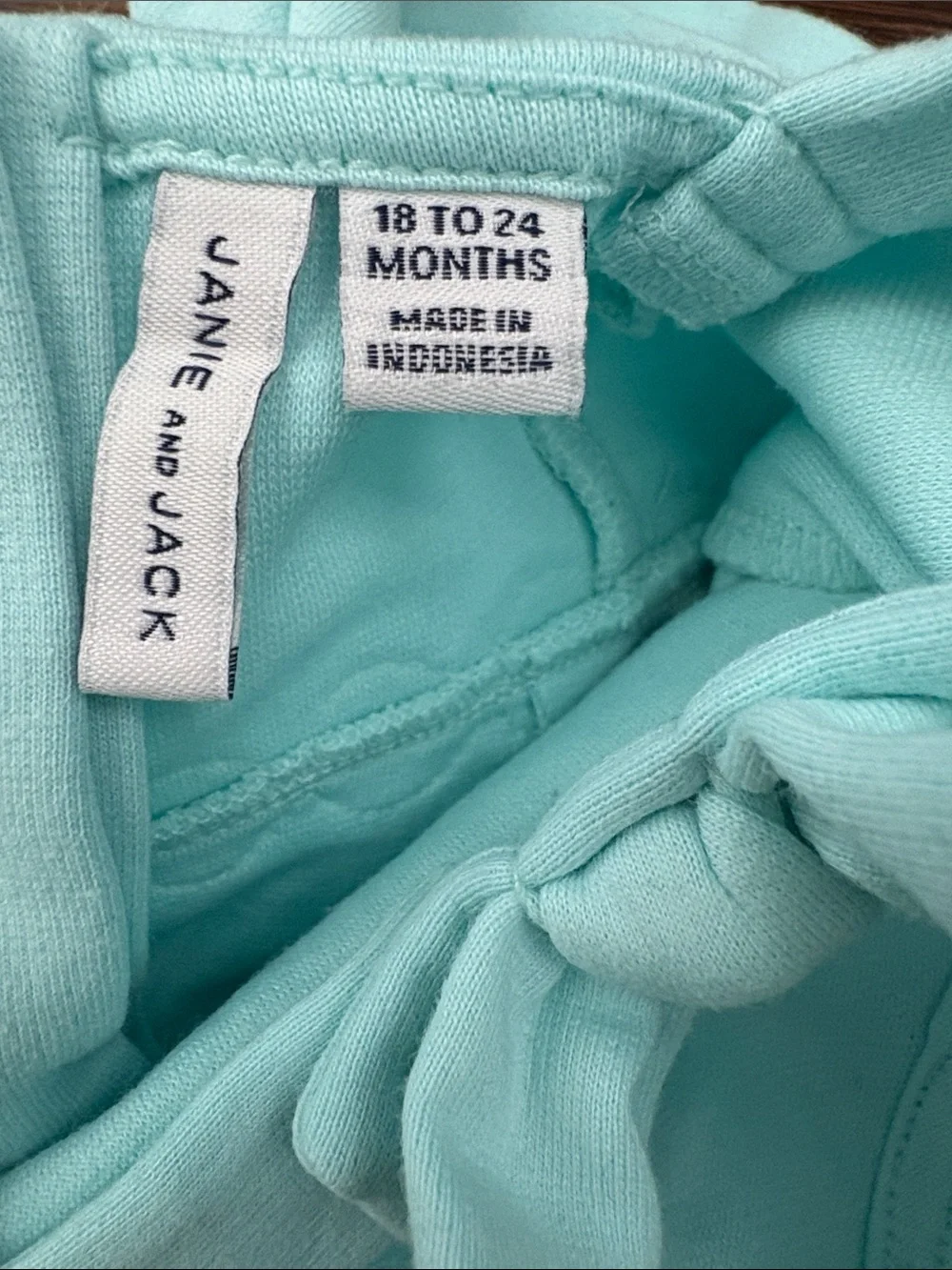 Janie and Jack Mint Lace-Trim Ponte Dress 18-24 month